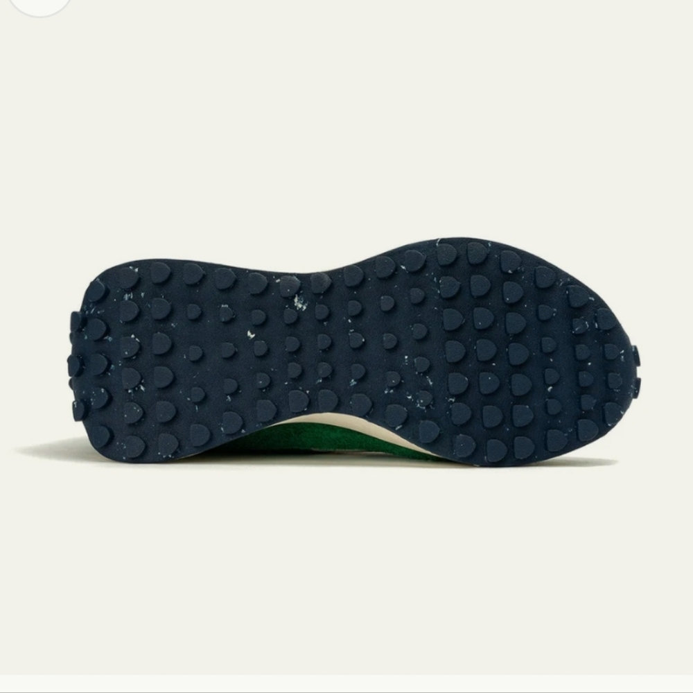 SeaVees Womens Acorn Trainer in Grass Green and Cream - Picture 5 of 13
